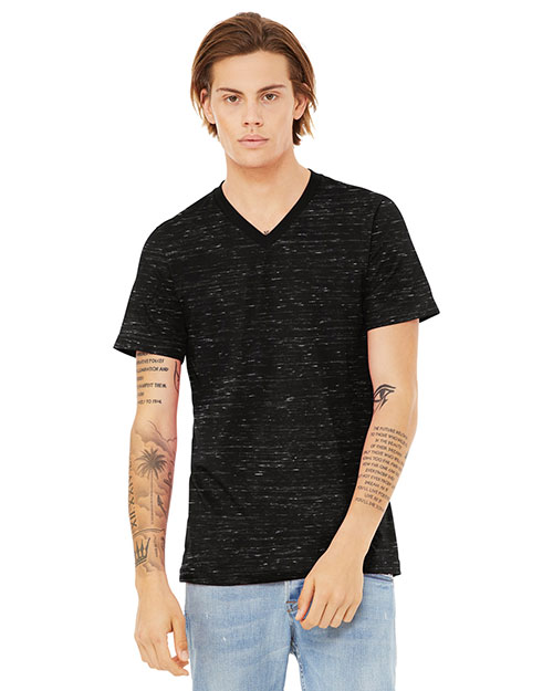 Bella + Canvas BC3655 Unisex Textured V-Neck Tee at GotApparel