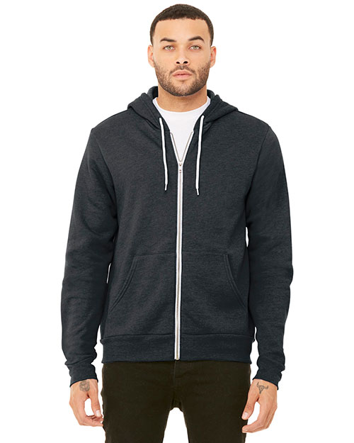 Bella + Canvas BC3739 Unisex 7 oz Sponge Fleece Full-Zip Hoodie at GotApparel