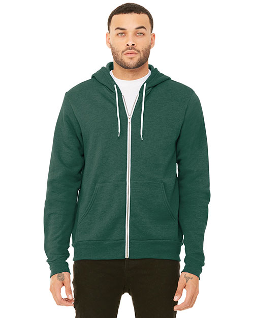 Bella + Canvas BC3739 Unisex 7 oz Sponge Fleece Full-Zip Hoodie at GotApparel
