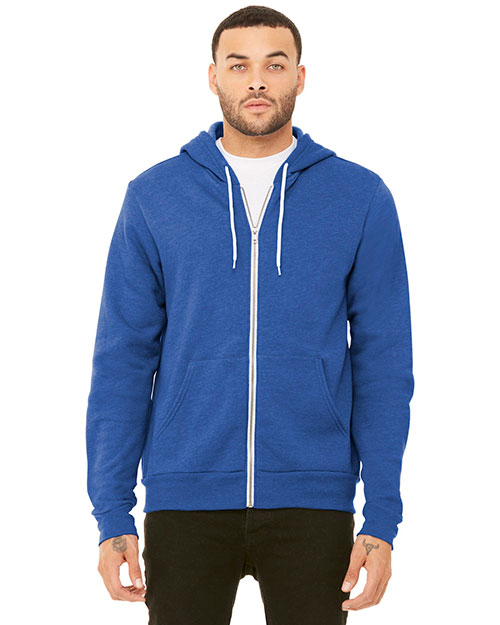 Bella + Canvas BC3739 Unisex 7 oz Sponge Fleece Full-Zip Hoodie at GotApparel