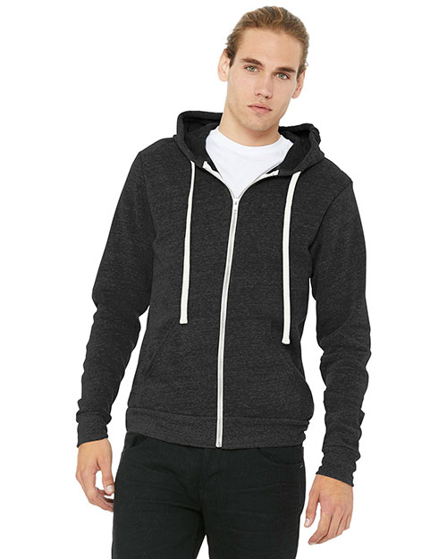 Bella + Canvas BC3909 Unisex Triblend Sponge Fleece Full-Zip Hoodie at GotApparel