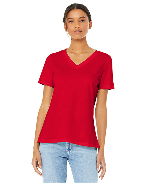 Bella + Canvas BC6405 Women's Relaxed Jersey Short Sleeve V-Neck Tee at GotApparel