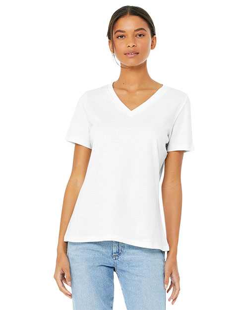 Bella + Canvas BC6405 Women's Relaxed Jersey Short Sleeve V-Neck Tee at GotApparel