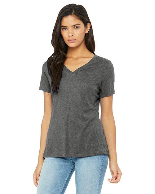 Bella + Canvas BC6415 Women's Relaxed Triblend V-Neck Tee  at GotApparel