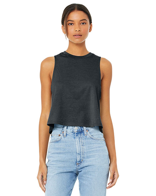 Bella + Canvas BC6682 Women's Racerback Cropped Tank at GotApparel