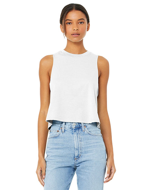 Bella + Canvas BC6682 Women's Racerback Cropped Tank at GotApparel