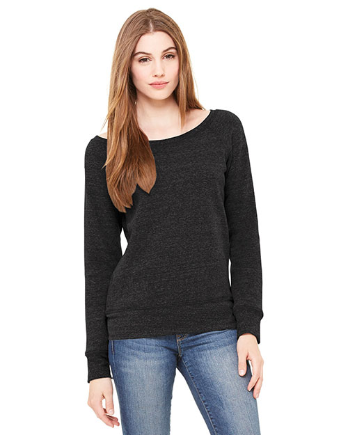 Bella + Canvas BC7501 Women's Sponge Fleece Wide-Neck Sweatshirt at GotApparel