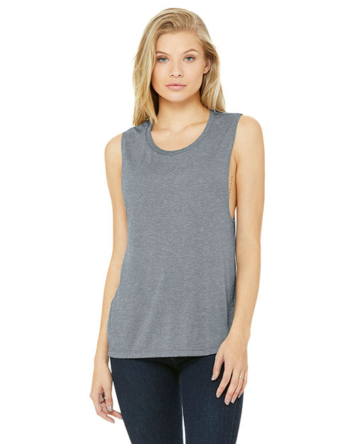 Bella + Canvas BC8803 Women's Flowy Scoop Muscle Tank at GotApparel