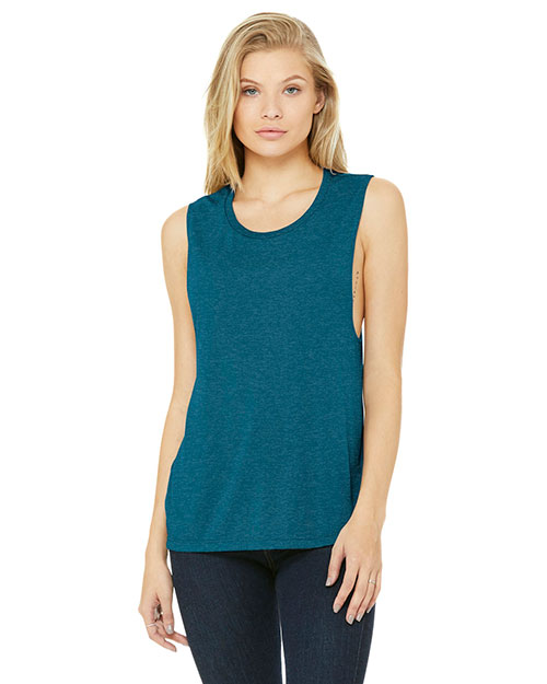 Bella + Canvas BC8803 Women's Flowy Scoop Muscle Tank at GotApparel