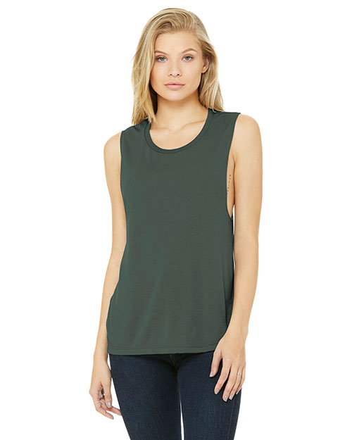 Bella + Canvas BC8803 Women's Flowy Scoop Muscle Tank at GotApparel