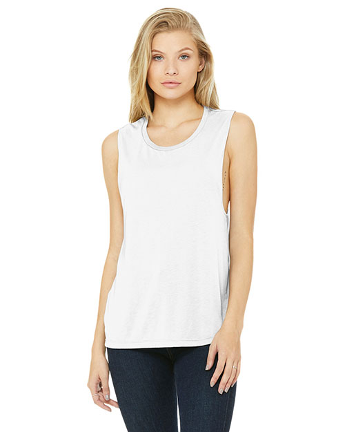 Bella + Canvas BC8803 Women's Flowy Scoop Muscle Tank at GotApparel