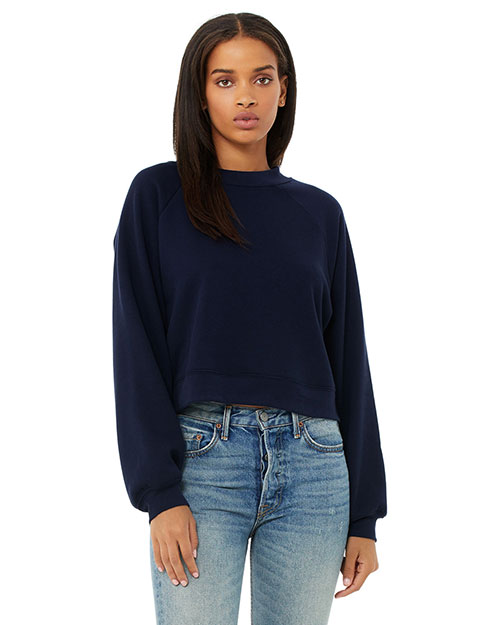Bella + Canvas B7505 Women Raglan Pullover Fleece at GotApparel