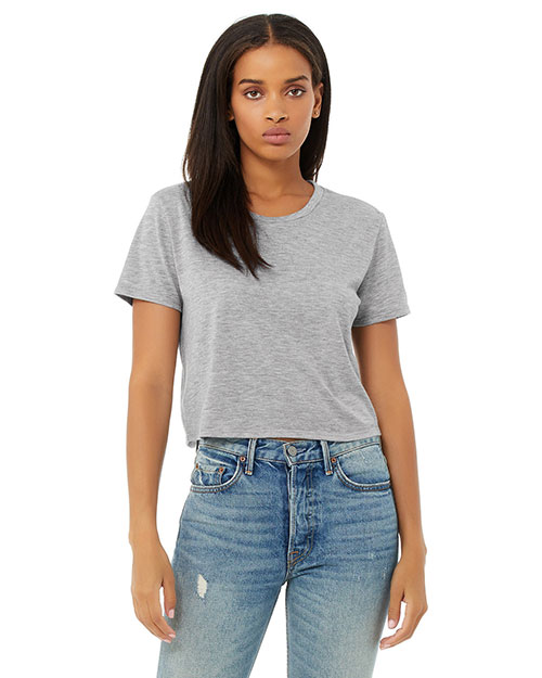 Bella + Canvas B8882 Ladies 3.7 oz Flowy Cropped T-Shirt at GotApparel