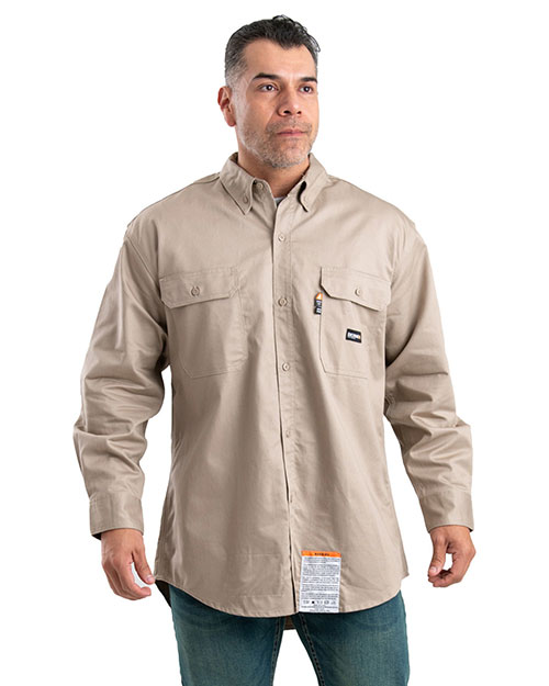 Berne FRSH10T Men's Tall Flame-Resistant Button Down Work Shirt at GotApparel