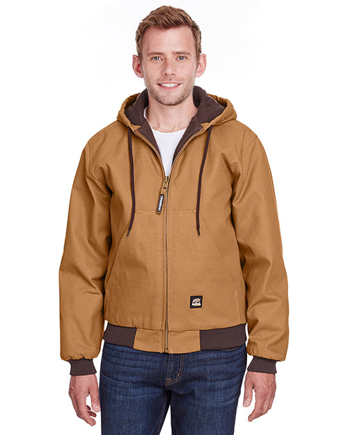 Berne HJ51T  Men's Tall Highland Washed Cotton Duck Hooded Jacket at GotApparel