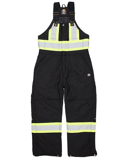 Berne HVNB02 Men's Safety Striped Arctic Insulated Bib Overall at GotApparel