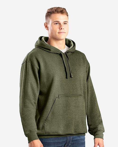 Berne SP418 Men's Heritage Zip Pocket Hooded Sweatshirt at GotApparel