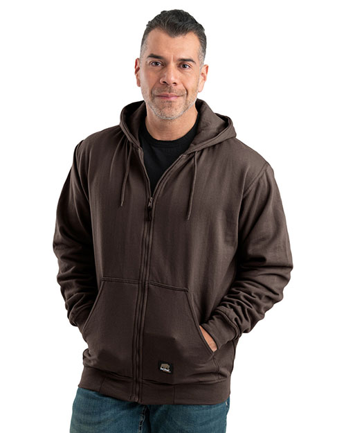 Berne SZ101T  Men's Tall Heritage Thermal-Lined Full-Zip Hooded Sweatshirt at GotApparel