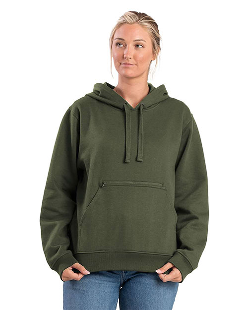 Berne WSP418 Women's Heritage Zippered Pocket Hooded Sweatshirt at GotApparel