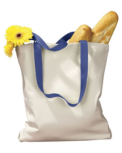 BAGedge BE010 Women 12 Oz. Canvas Tote With Contrasting Handles at GotApparel