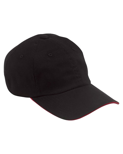 Big Accessories / BAGedge BX001S Unisex 6-Panel Unstructured Cap with Sandwich Bill at GotApparel