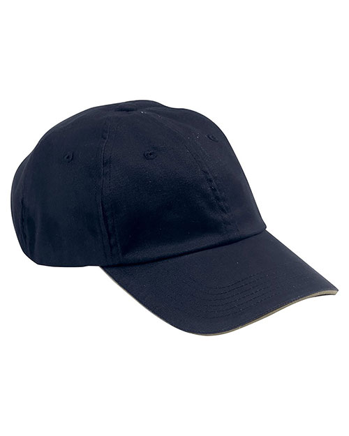 Big Accessories / BAGedge BX001S Unisex 6-Panel Unstructured Cap with Sandwich Bill at GotApparel