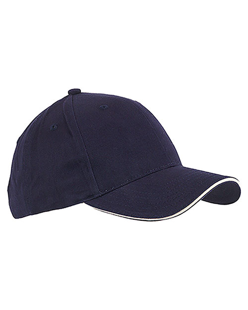 Big Accessories / Bagedge BX004 Unisex 6-Panel Twill Sandwich Baseball Cap at GotApparel