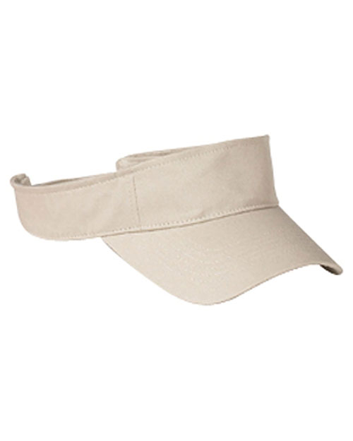 Big Accessories / Bagedge BX006 Unisex Cotton Twill Visor at GotApparel