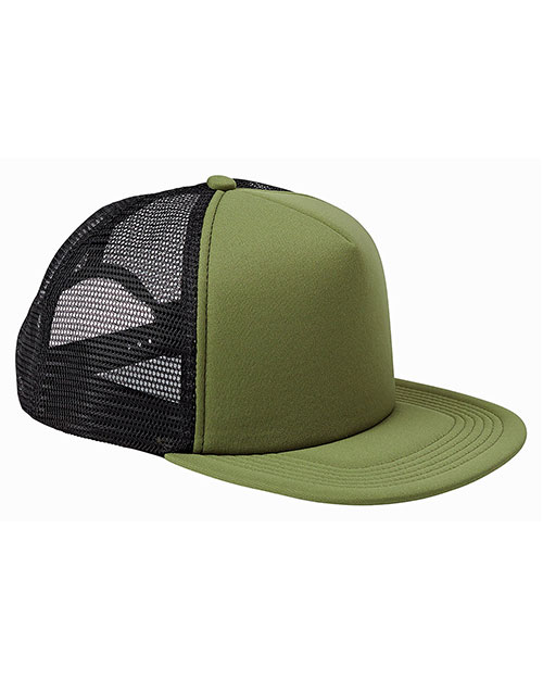 Big Accessories / Bagedge BX030 Men 5-Panel Foam Front Trucker Cap at GotApparel