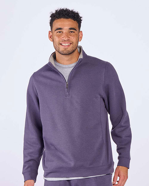 BOXERCRAFT BM5202 Men Fleece Quarter-Zip Pullover at GotApparel