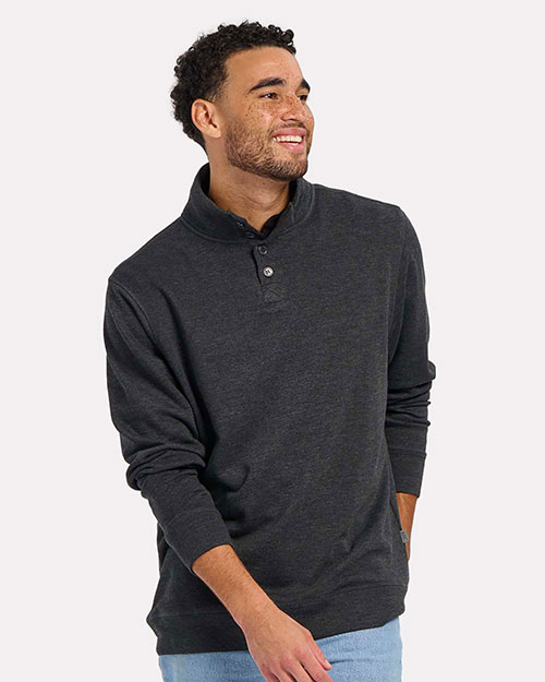Boxercraft BM5209 Men's French Terry Button Pullover at GotApparel