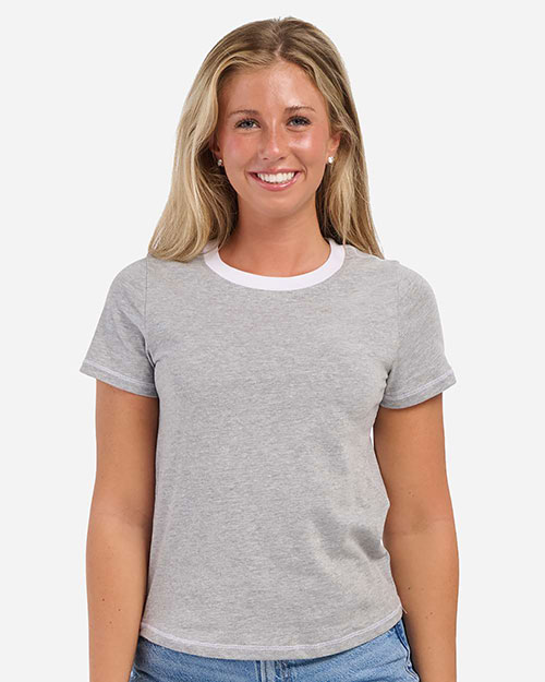 Boxercraft BW2106 Women's Contrast Stitch Baby Tee at GotApparel