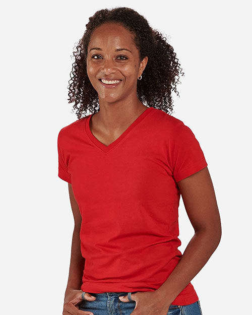 Boxercraft BW2201 Women's V-Neck T-Shirt at GotApparel