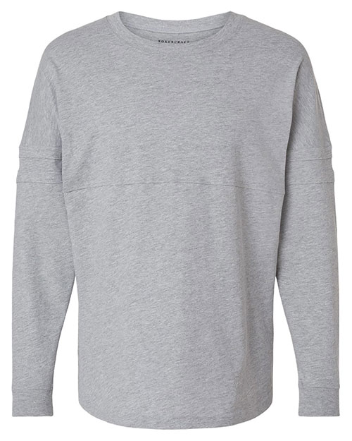 BOXERCRAFT BW3514 Women 's Pom Pom Long Sleeve Jersey T-Shirt at GotApparel