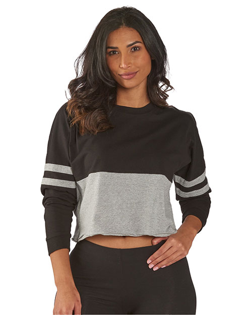 Boxercraft BW3515 Ladies' Cropped Retro Pom Pom Jersey Fleece at GotApparel