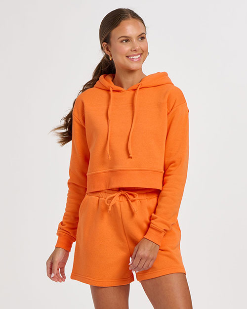 Boxercraft BW5404 Women's Cropped Fleece Hooded Sweatshirt at GotApparel