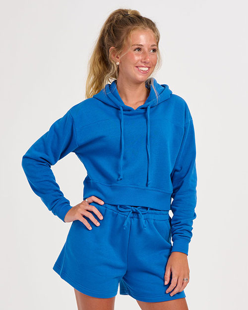 Boxercraft BW5404 Women's Cropped Fleece Hooded Sweatshirt at GotApparel