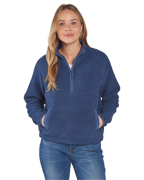 Boxercraft BW8501  Ladies' Everest Pile Fleece Half-Zip Pullover at GotApparel