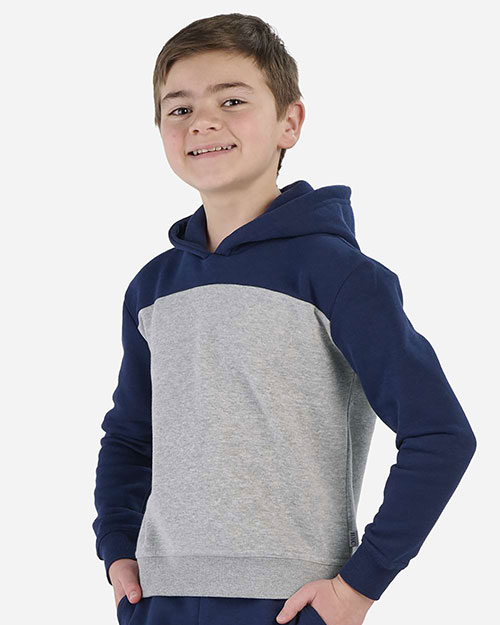 Boxercraft BY5404 Youth Colorblocked Hooded Sweatshirt at GotApparel