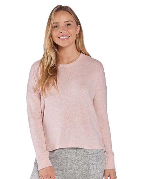 BOXERCRAFT L06 Women 's Cuddle Fleece Boxy Crewneck Pullover at GotApparel