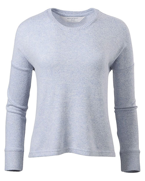 BOXERCRAFT L06 Women 's Cuddle Fleece Boxy Crewneck Pullover at GotApparel