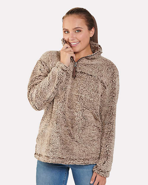BOXERCRAFT Q10 Unisex Sherpa Fleece Quarter-Zip Pullover at GotApparel