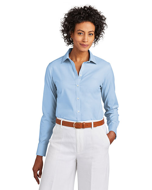 Brooks Brothers Women's Wrinkle-Free Stretch Pinpoint Shirt BB18001 at GotApparel