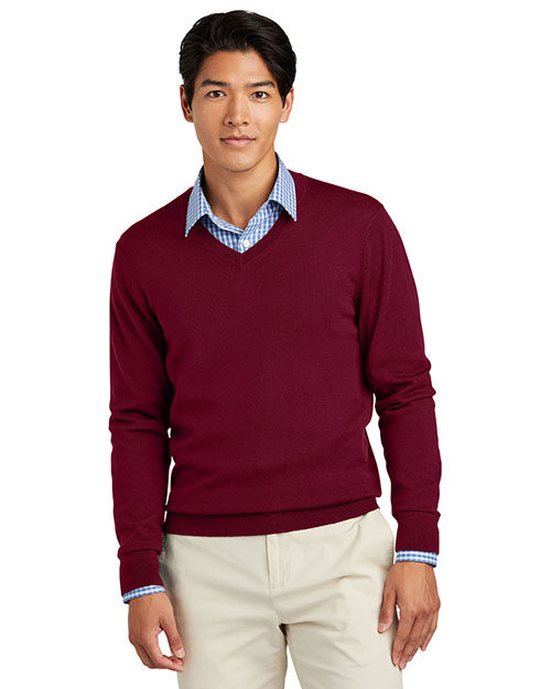 Brooks Brothers ® Washable Merino V-Neck Sweater BB18410 at GotApparel