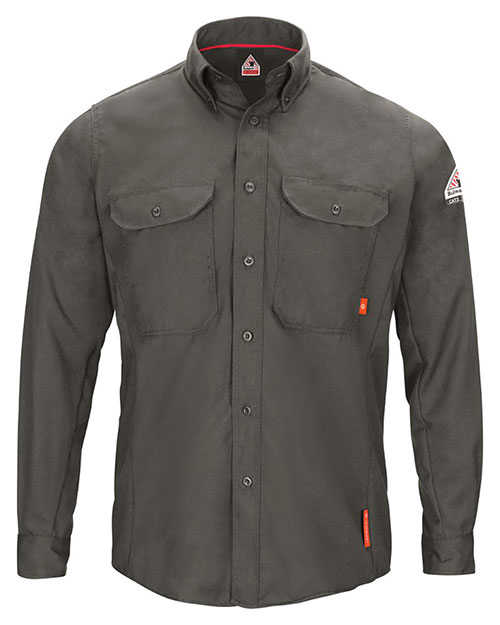 Bulwark QS50 Men iQ Series® Long Sleeve Comfort Woven Lightweight Shirt at GotApparel