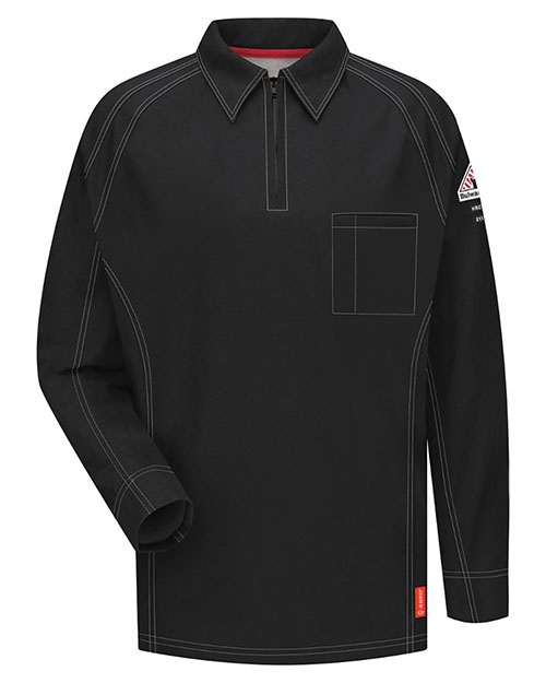 Bulwark QT12 Men Long Sleeve Polo at GotApparel