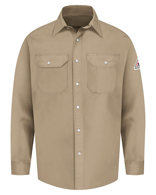 Bulwark SES2L Men Snap-Front Uniform Shirt - EXCEL FR® Long Sizes at GotApparel