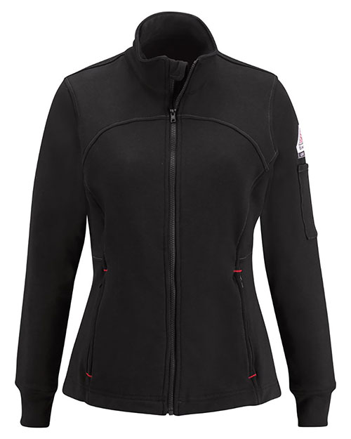 Bulwark SEZ3 Women 's Zip Front Fleece Jacket-Cotton/Spandex Blend at GotApparel