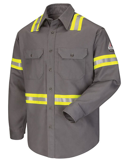 Bulwark SLDTL  Enhanced Visibility Uniform Shirt - Long Sizes at GotApparel