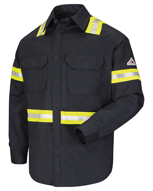 Bulwark SLDTL  Enhanced Visibility Uniform Shirt - Long Sizes at GotApparel